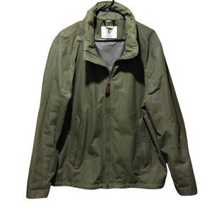 AIGLE Women's Short Hooded MTG Jacket XXL Olive Green